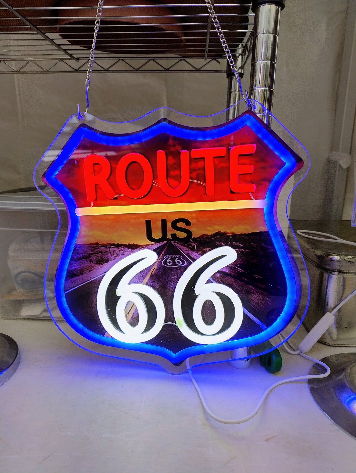 Letrero LED ROUTE 66