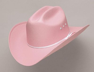 CATTLEMAN STRAW HAT PINK