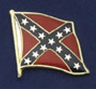 Tie Tack - Small rebel flag -